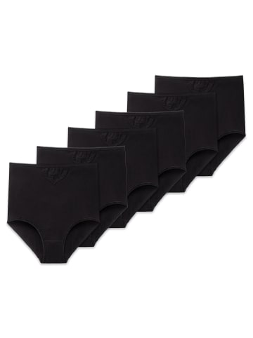 Schiesser Slip 6er Pack in Schwarz
