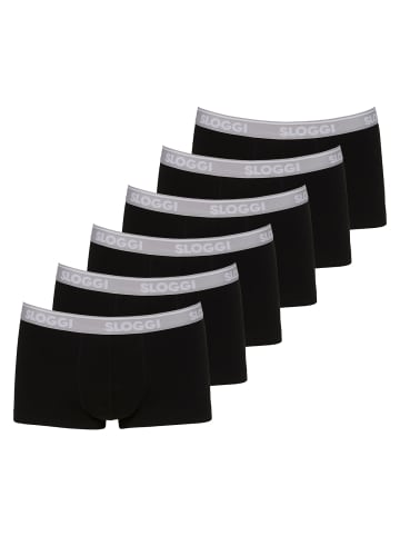 Sloggi Boxershort 6er Pack in Schwarz