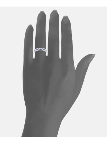 Diamant L'éternel Ring aus 375 Weißgold mit Diamant mit Saphir