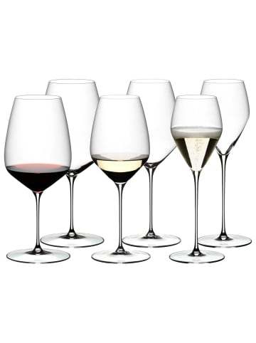 RIEDEL Glas 6er Set Wein- und Sektgläser Veloce in transparent