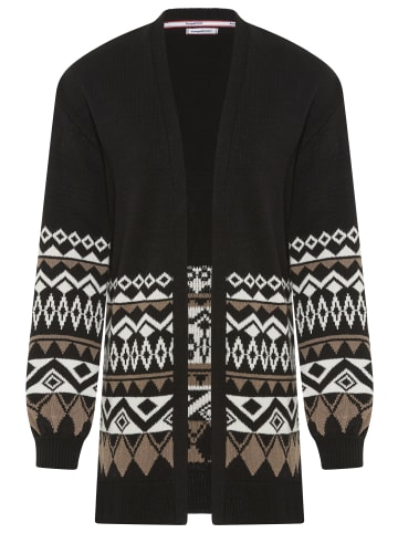Kangaroos Longstrickjacke in schwarz