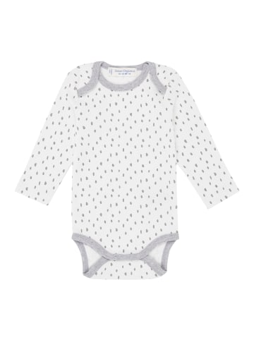 Sense Organics Bio Baby Langarm Body "Yvon" in Weiß-Grau