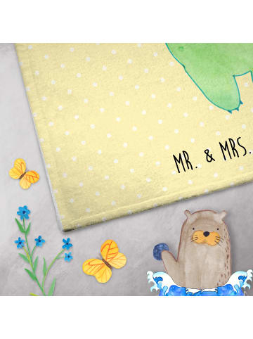 Mr. & Mrs. Panda Handtuch Schildkröte Luftballon ohne Spruch in Gelb Pastell