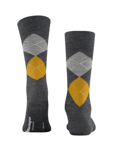 Burlington Edinburgh Socke in Asphalt me