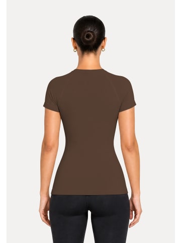 SMILODOX T-Shirt Seamless Lyana in Braun