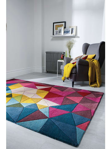 KADIMA DESIGN Farbenfroher Designer-Wollteppich