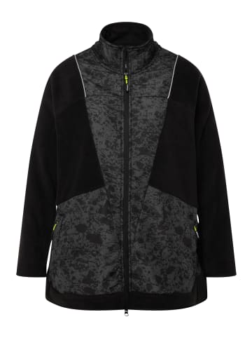 Ulla Popken Sweatjacke in schwarz