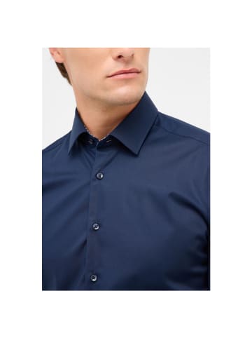 Eterna Langarmhemd in navy