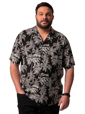 Men Plus Hemd in schwarz