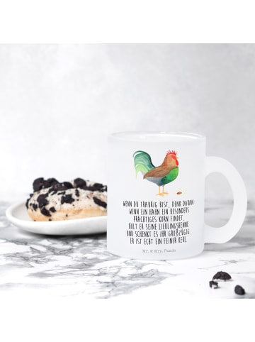 Mr. & Mrs. Panda Tee Tasse Hahn Korn mit Spruch in Transparent