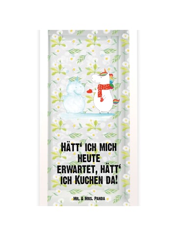 Mr. & Mrs. Panda Laterne Einhorn Schneemann mit Spruch in Transparent