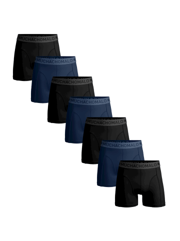 Muchachomalo 7er-Set: Boxershorts in Black/Blue
