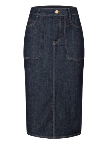 More & More Jeansrock in dark blue denim