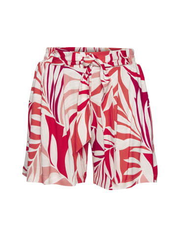 LASCANA Strandshorts in rot bedruckt