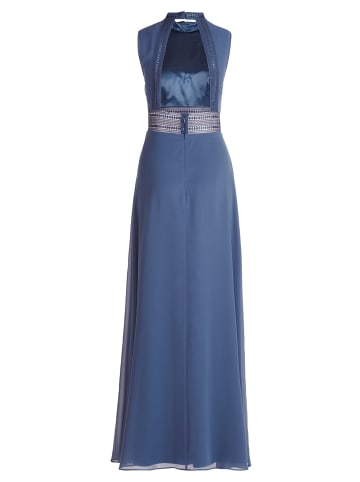 Vera Mont Abendkleid rückenfrei in Blue Stone
