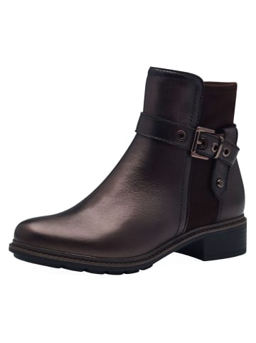 Tamaris Stiefelette in MOCCA METALL.