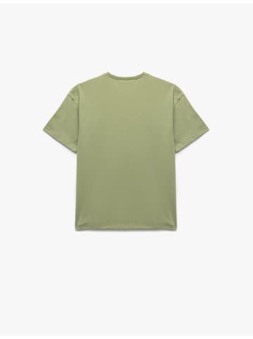 KOTON TSHIRT SS in Khaki Gemustert