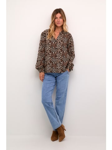 Cream Langarm - Hemd CRTiah in Leopard Mix