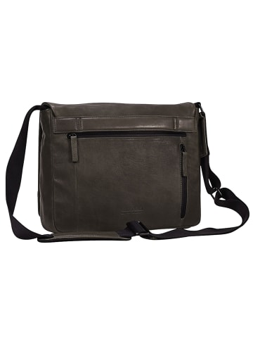 Leonhard Heyden Den Haag Messenger Leder 31 cm oliv