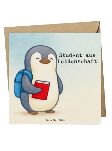 Mr. & Mrs. Panda Deluxe Karte Student Leidenschaft Design mit Sp... in Weiß