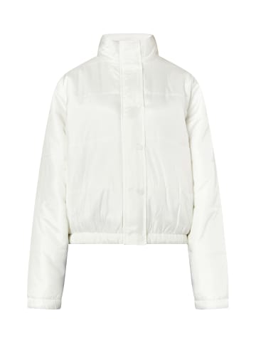 myMo Damen Leicht Wattierte Blousonjacke in Wollweiss