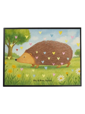 Mr. & Mrs. Panda Schreibunterlage Igel Herzen Design ohne Spruch in Weiß