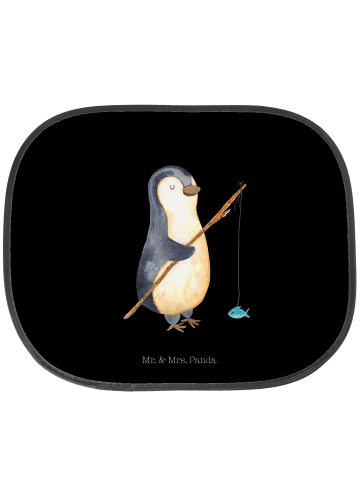 Mr. & Mrs. Panda Sonnenschutz Auto Pinguin Angler ohne Spruch in Schwarz
