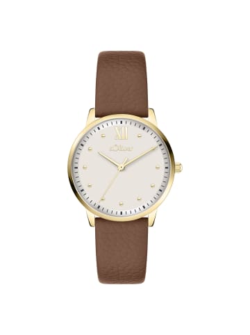s.Oliver Armbanduhr Soft Elegance in beige
