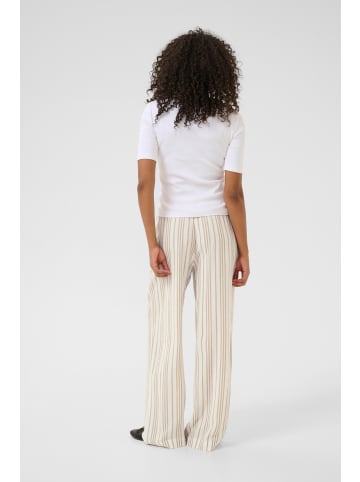 Kaffe Hose KAmilia Relaxed fit in Chalk / Chinchilla Stripe