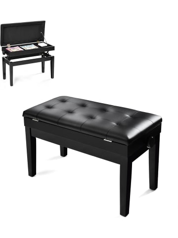 COSTWAY Klavierhocker in Schwarz