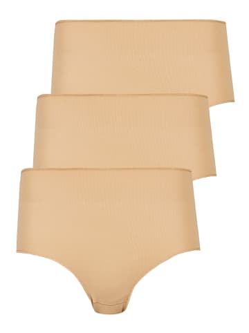 Nina von C. 3er Pack Taillenslip in caramel