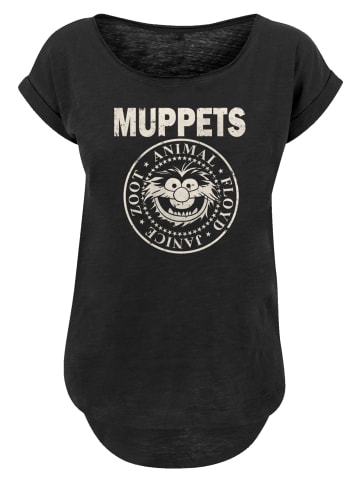 F4NT4STIC Long Cut T-Shirt Disney Muppets R'N'R in schwarz