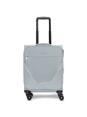 Stratic taska 4-Rollen Kabinentrolley S 55 cm mit Dehnfalte in grey