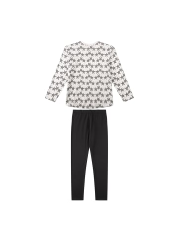 Sanetta Pyjama 1er Pack in Schwarz/Weiß