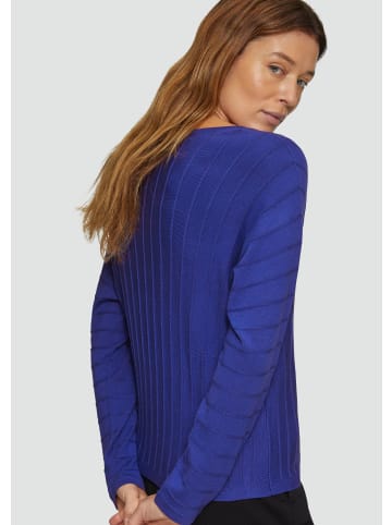 s.Oliver BLACK LABEL Strickpullover langarm in Blau