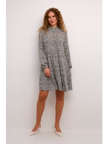 Kaffe Kleid KAsally Loose fit in Feather Gray Petit Leaf