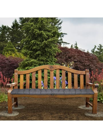 relaxdays Bankauflage in Grau - (B)180 x (H)7 x (T)50 cm