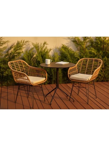 kobolo 2tlg. Set Gartenstuhl MAJA S/2 in Braun