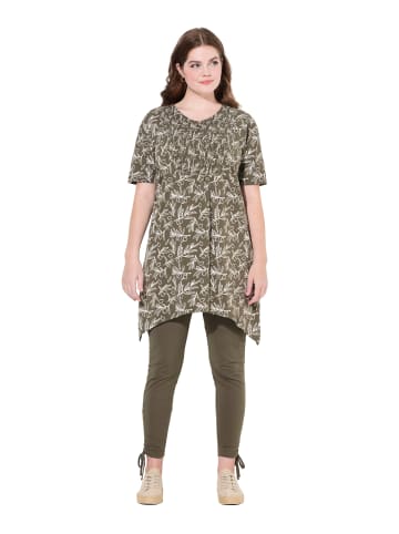 Ulla Popken Longshirt in khakibraun