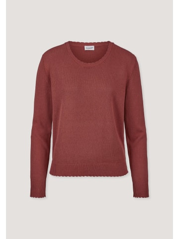 Hessnatur Hessnatur Strick Pullover Relaxed aus Leinen mit Bio-Baumwolle und LENZING™ ECOVERO in terrakotta