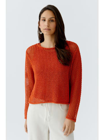 Oui Pullover in burnt tangarine
