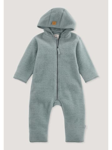 Hessnatur Wollfleece Overall in mattgrün