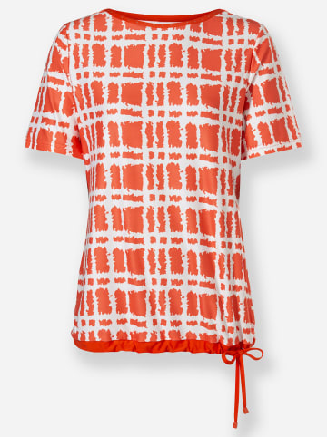 WITT WEIDEN Shirt in orange-ecru-bedruckt