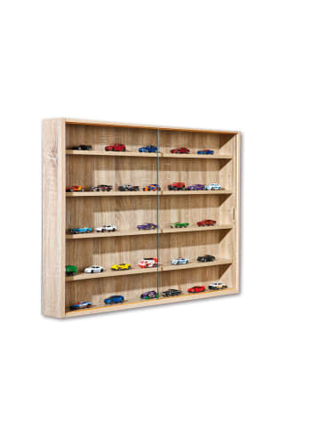 ebuy24 Vitrinenschrank Comit Eiche Dekor 80 x 10 cm