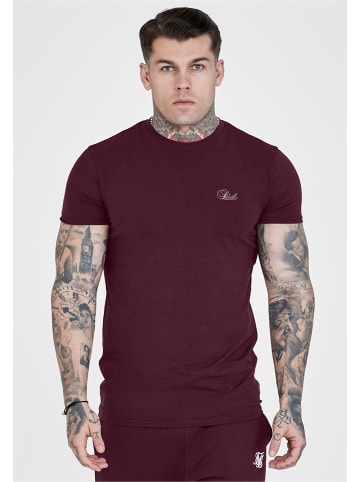 SikSilk T-Shirt in burgundy
