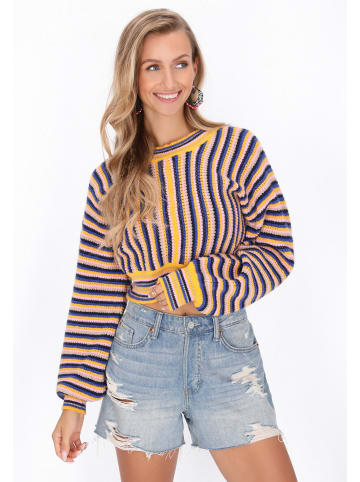 IZIA Sweater in navy multicolor