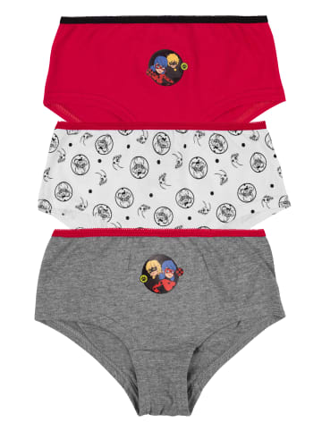 Miraculous 3er Pack Miraculous Panty Ladybug Unterhose Slip in Mehrfarbig