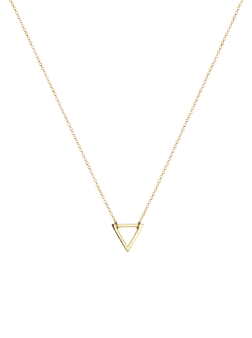 Elli Halskette 925 Sterling Silber Dreieck, Geo in Gold