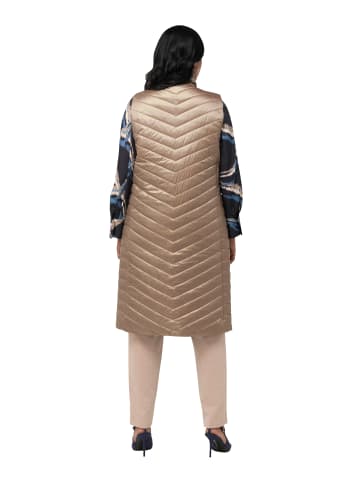 Ulla Popken Weste in blassbraun