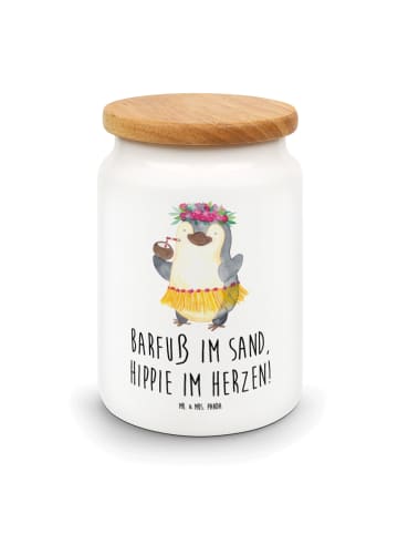 Mr. & Mrs. Panda Frischhaltedose Sommer Hippie mit Spruch in Weiß